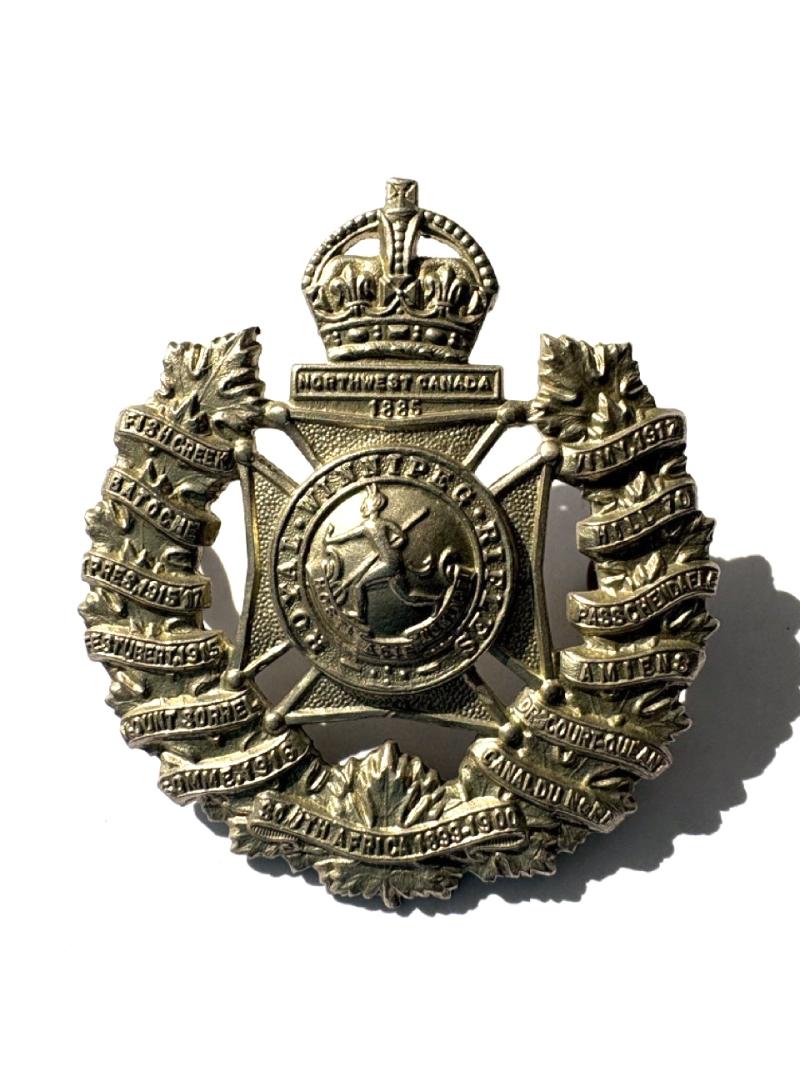Canadian Cap Badge: Royal Winnipeg Rifles K.C.