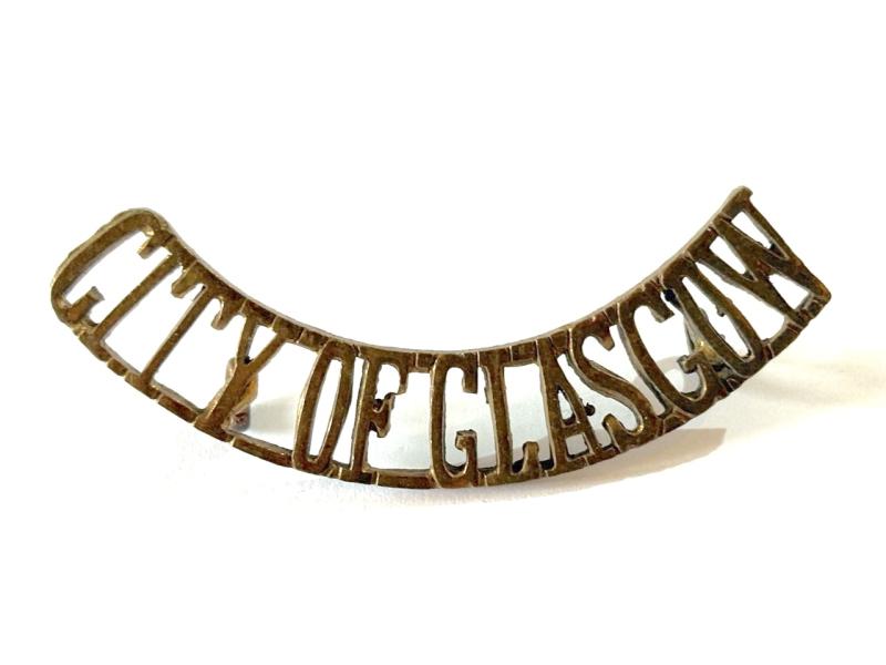 CITY OF GLASGOW Shoulder Title