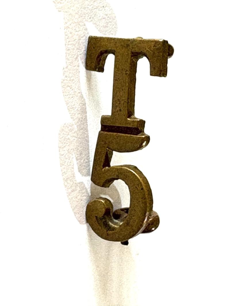 Original Metal Shoulder Title: T5 Territorial 5th B'n