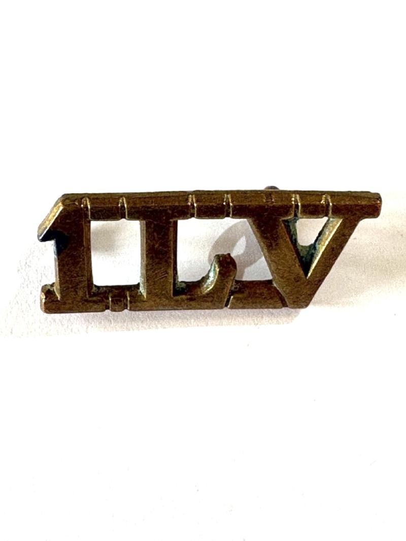Original Metal Shoulder Title: 1 LV 1st B'n Lancastrian Vols