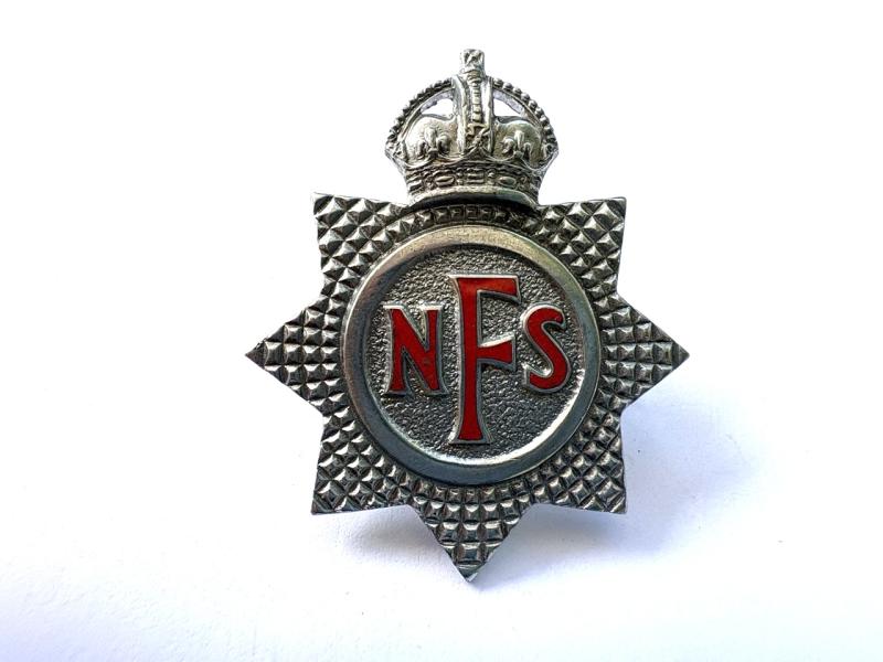 NATIONAL FIRE SERVICE King's Crown Badge