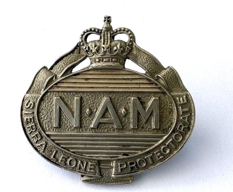 N.A.M. Sierra Leone Protectorate Badge. Rare