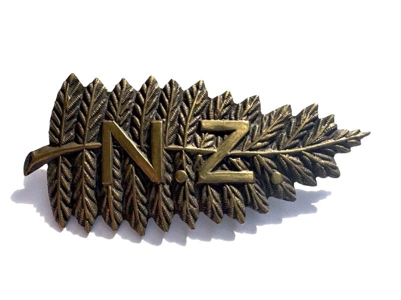 Large New Zealand Imperial Yeomanry Fern Badge.