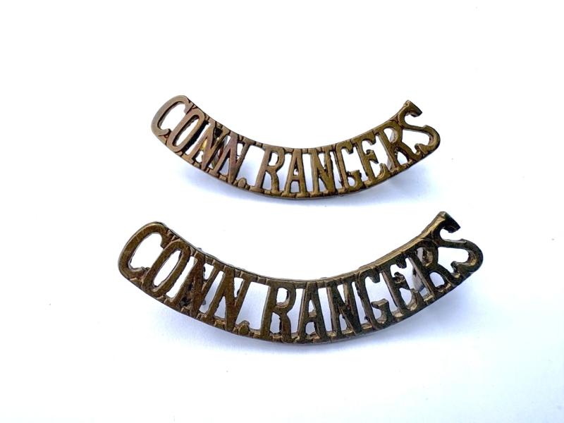 An original pair of CONN.RANGERS Shoulder Titles (Connaught Rangers)