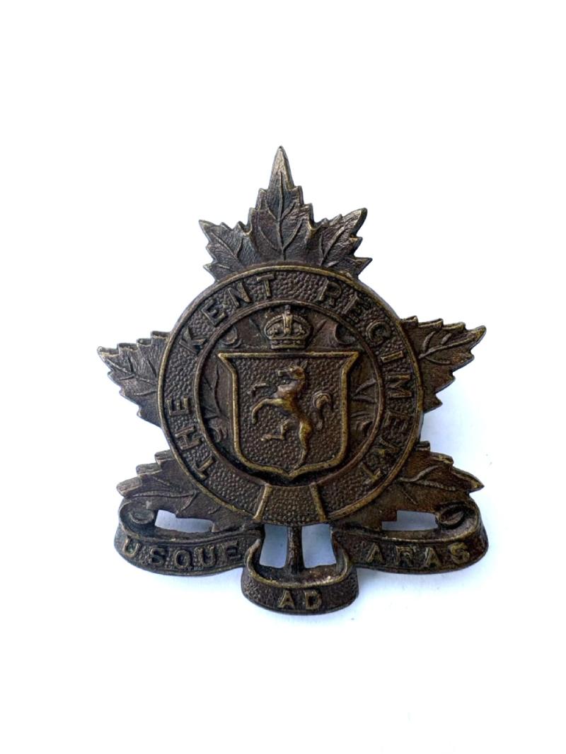 The Kent Regiment Cap Badge by Scully