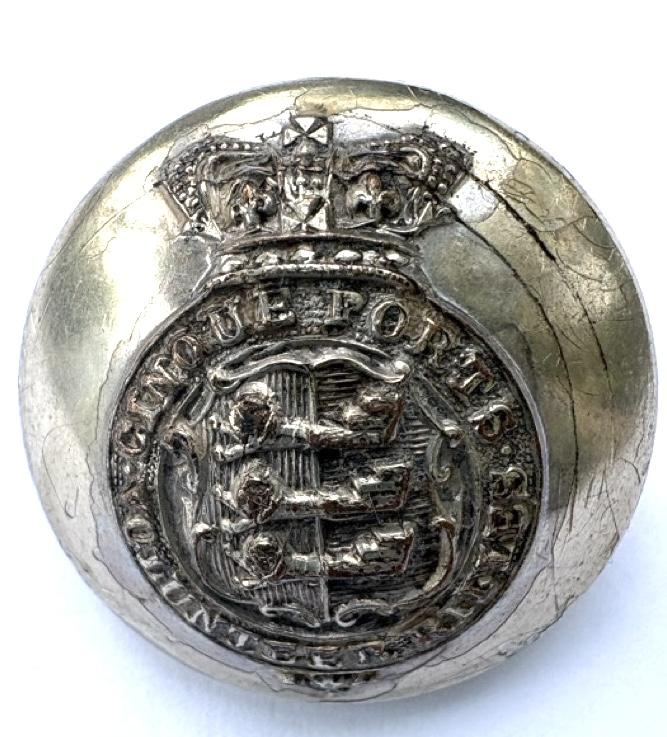 Cinque Ports Volunteer Rifles - Silver-plated Button
