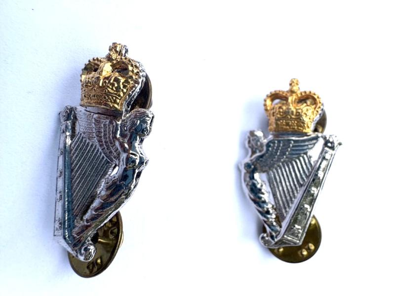 A Pair of Q.C. Officer's Collar Badges to the 8th King's Royal Irish Hussars