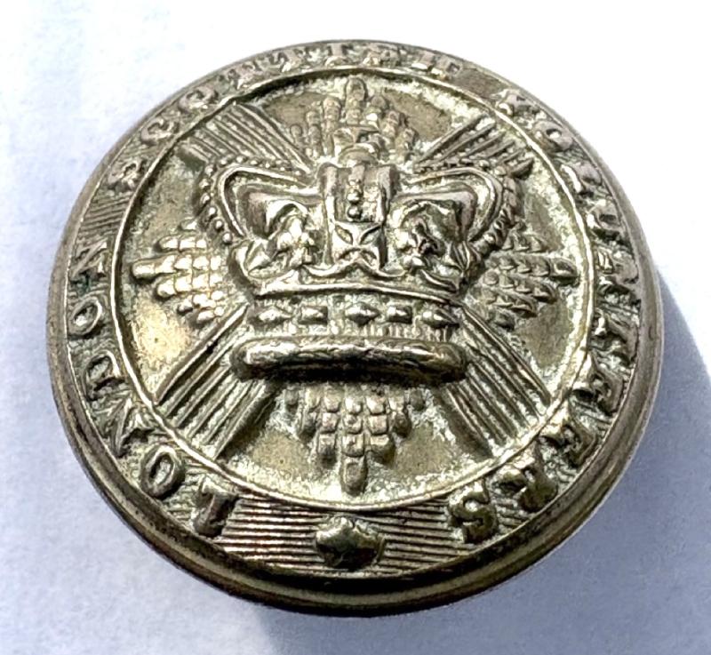 London Scottish Volunteers w/m Victorian Button