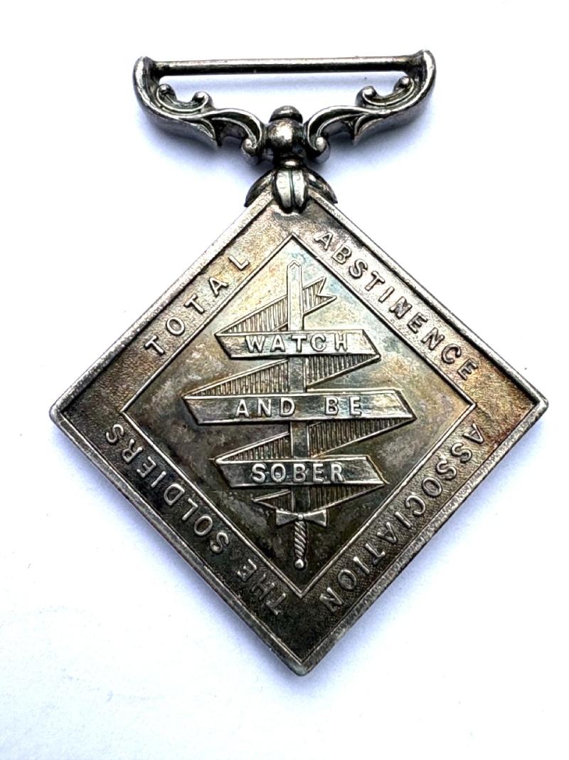 Indian SilverTemperance Medal. STAA. The Soldier's Total Abstinence Association