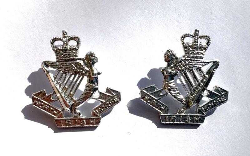 A matching pair of North Irish Horse Collar Badges