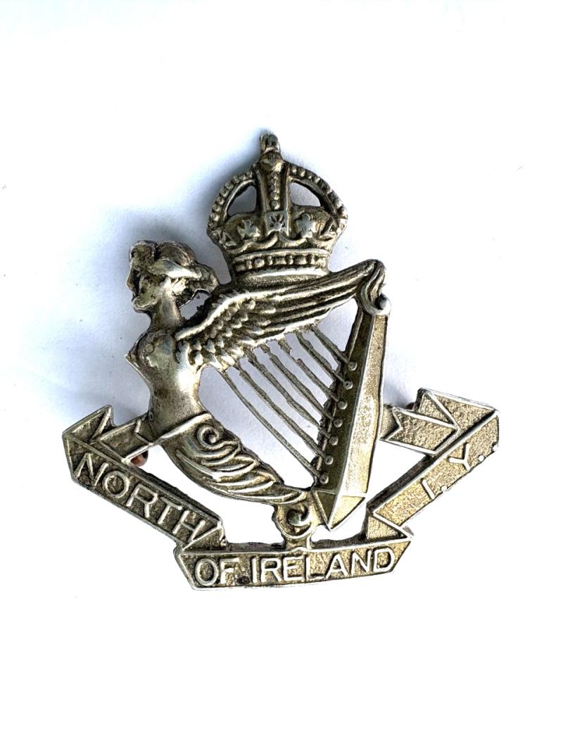North of Ireland Imperial Yeomanry Cap Badge. Silver