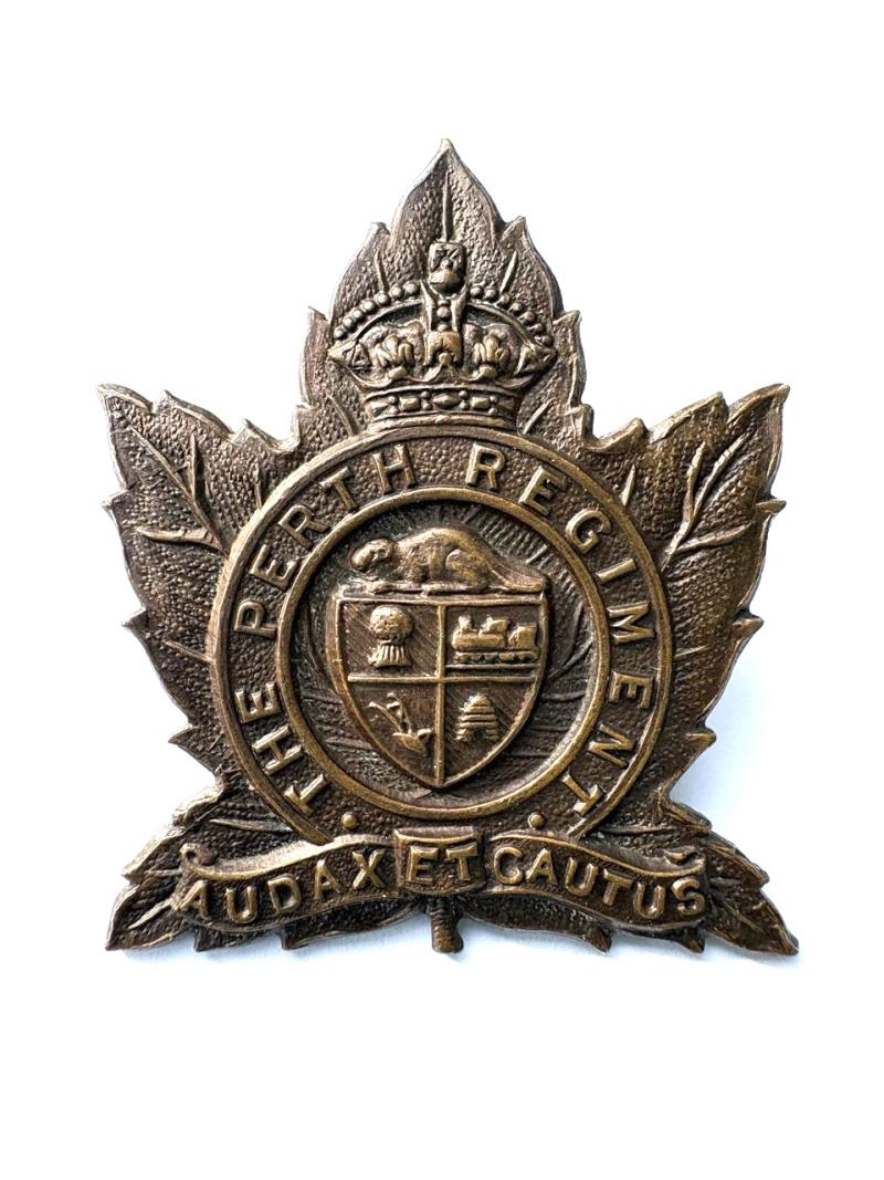 The Perth Regiment CEF Bronze Cap Badge