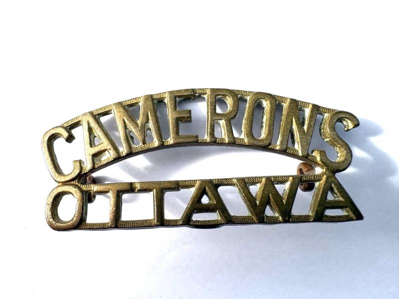 Camerons Ottawa Metal Shoulder Title
