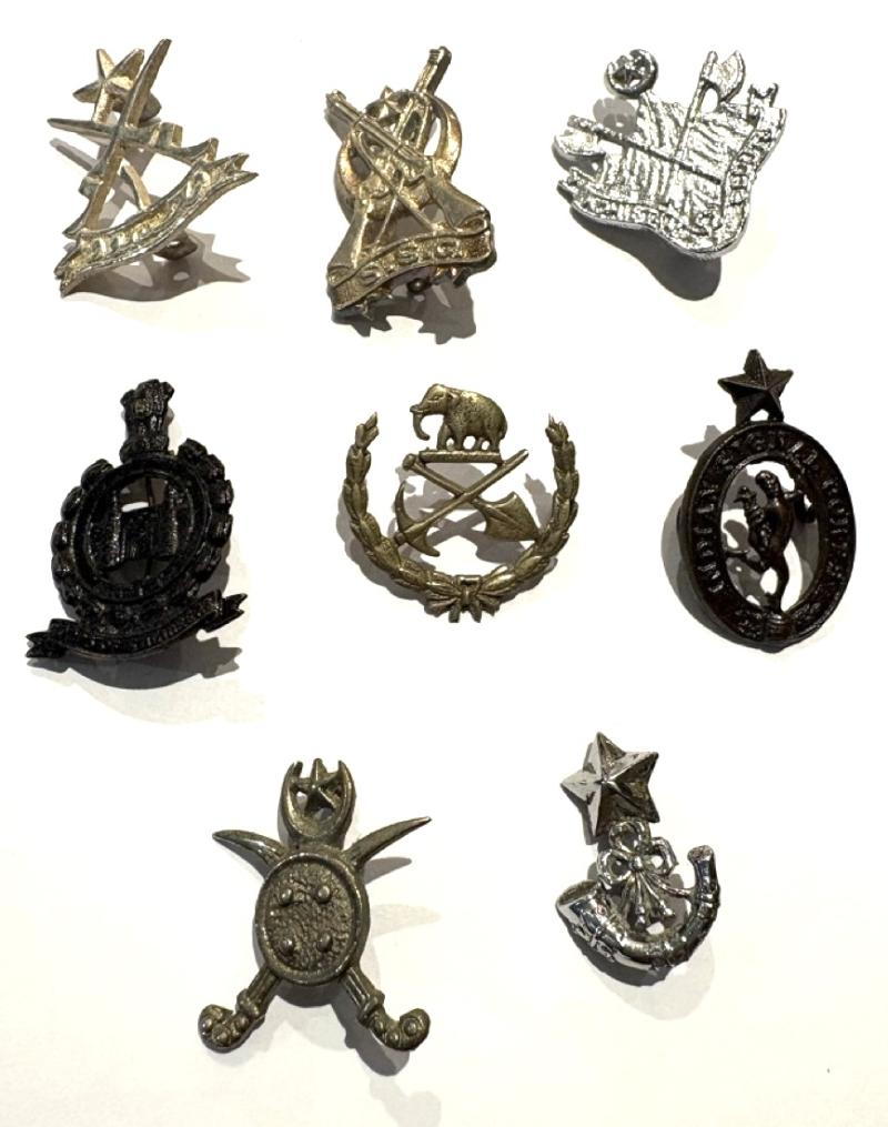 A Mixed Group of Indian & Pakistani badges